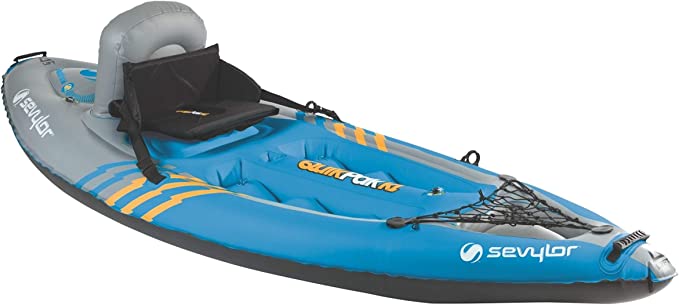 1-Person Inflatable Kayak w/carry bag/paddle/pump - Blue - 2000014137
