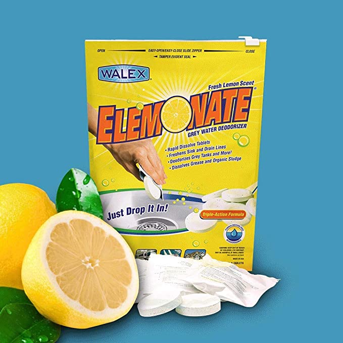 Walex  Elemonate Grey Water Tablets, 5/Pack - ELEMBG