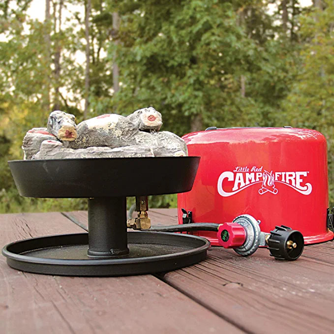 Camco 58031 Little Red Campfire Compact Outdoor Portable Tabletop Propane Heater Fire Pit Bowl for Camping, Tailgating, and Patios