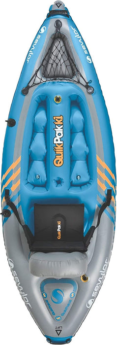 1-Person Inflatable Kayak w/carry bag/paddle/pump - Blue - 2000014137