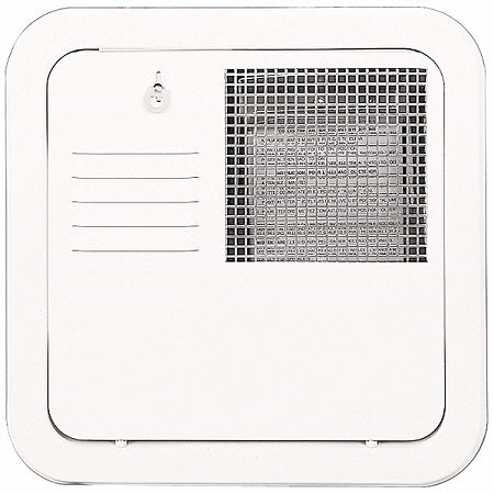 Suburban Water Heater Door Flush Mount 4-6 Gallon - Polar White (6255APW)