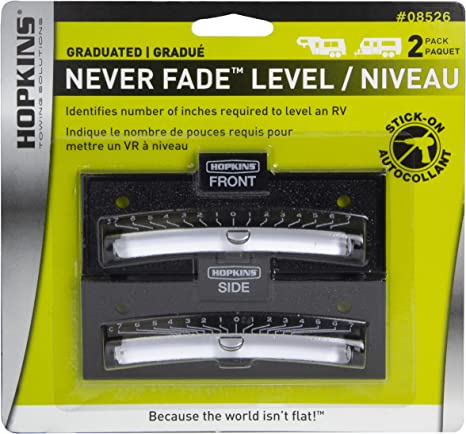 Hopkins RV Trailer Never Fade Two Way Graduated Level, 2/Pack  - 374-08526