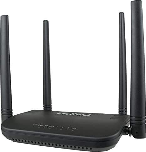 KING KS1000 Swift Range Extender and WiFiMax Router, Black