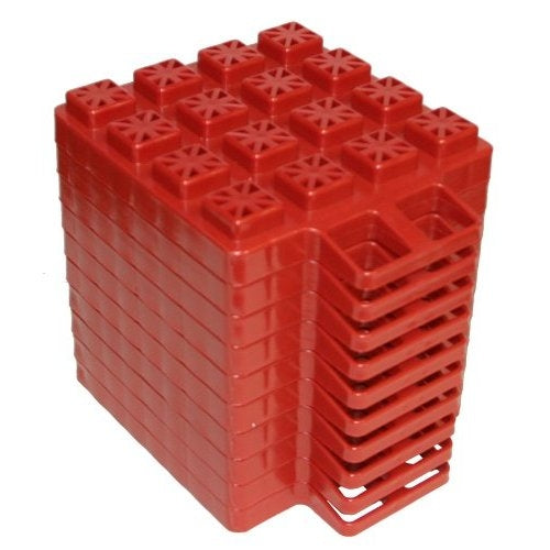Valterra A10-0918 Stackers Ez Leveler Jack Pads - Red - 10/Pack
