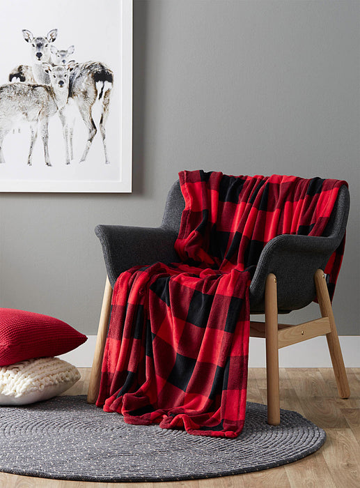 Soft Throw Blanket 50" x 60" - Camp Casual - Buffalo Plaid - CC008BP