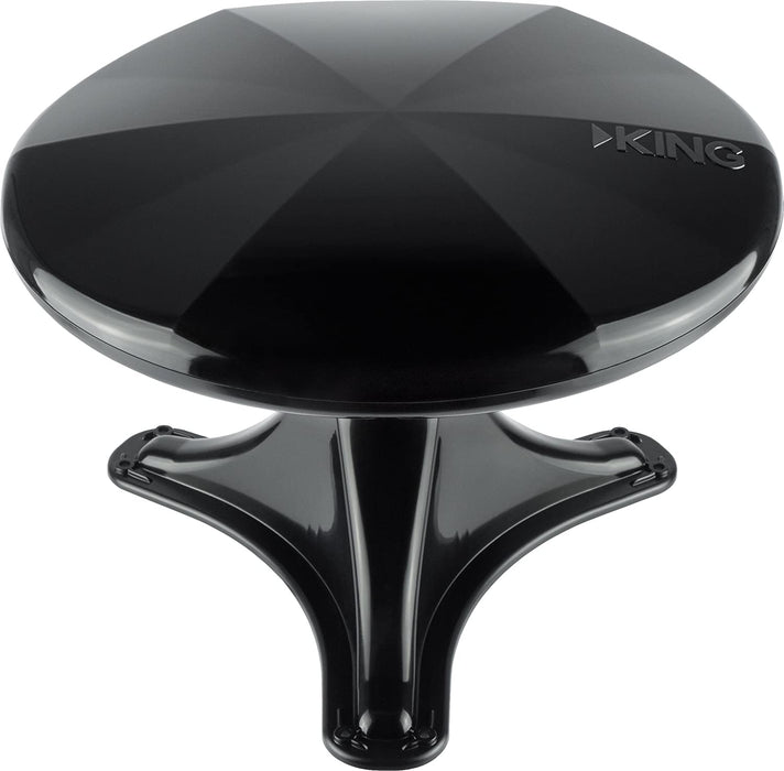 KING OA1001 OmniPro Portable Omnidirectional HDTV Over-the-Air Antenna with Mount - Black