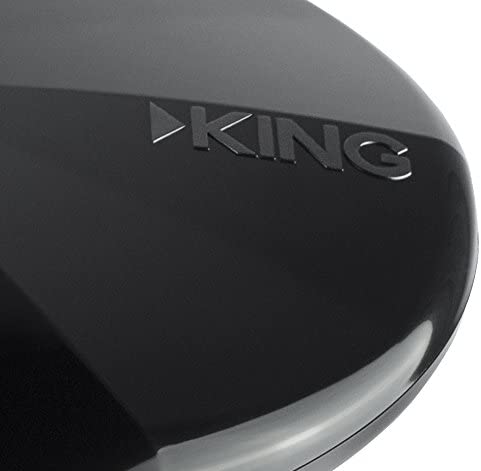 KING OA1001 OmniPro Portable Omnidirectional HDTV Over-the-Air Antenna with Mount - Black