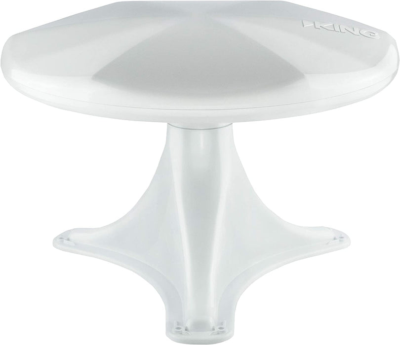 KING OA1000 OmniPro Portable Omnidirectional HDTV Over-the-Air Antenna with Mount - White