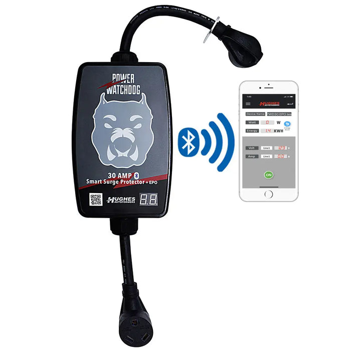 PWD30-EPO Power WatchDog Portable 30Amp Bluetooth Surge Protector w/EPO