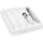 Camco Adjustable Cutlery Tray - Designed for RV and Compact Kitchen Drawers , Adjusts between 9" and 13" for An Easy Custom Fit -White (43503)