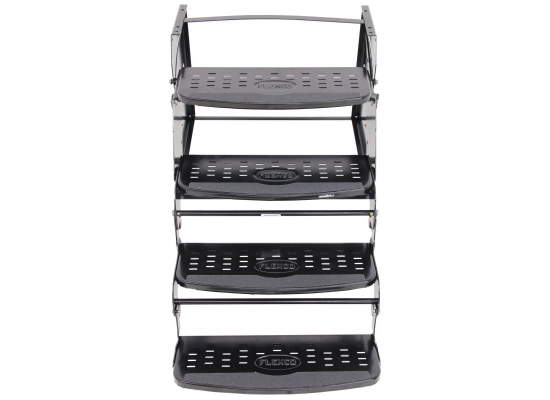 STROMBERG CARLSON SMFP4400 - Flexco Manual Pull-Out Steps for RVs - Quad - 8" Drop/Rise - 24" Wide - 300 lbs