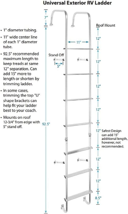 Stromberg Carlson Universal Exterior RV Ladder