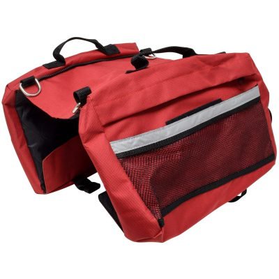 Doggy Saddle Bag Backpack - Size LARGE - Waterproof / Red (A102014)